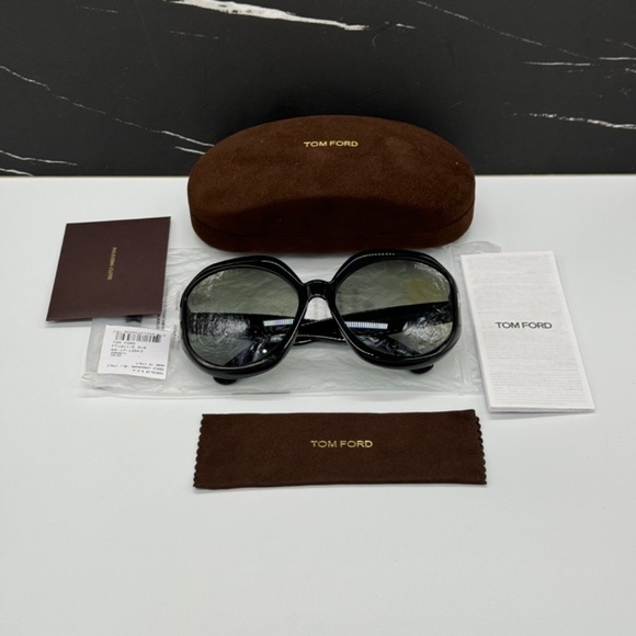 NEW TOM FORD TF1011 01B WOMEN SUNGLASSES TOM FORD GEORGIA-02 FT1011/S 01B - Picture 11 of 11